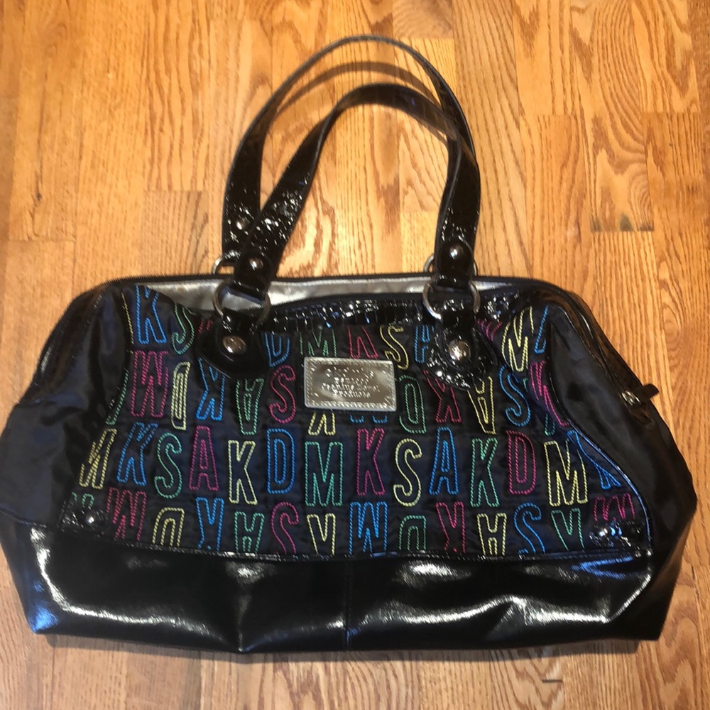 Akdmks Rainbow letter duffel bag